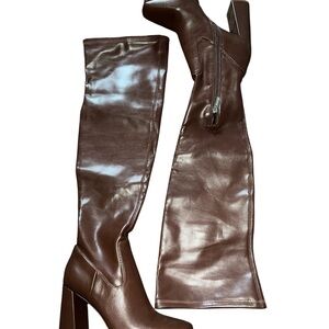 Jessica Simpson Brown Knee-High Leather Boots